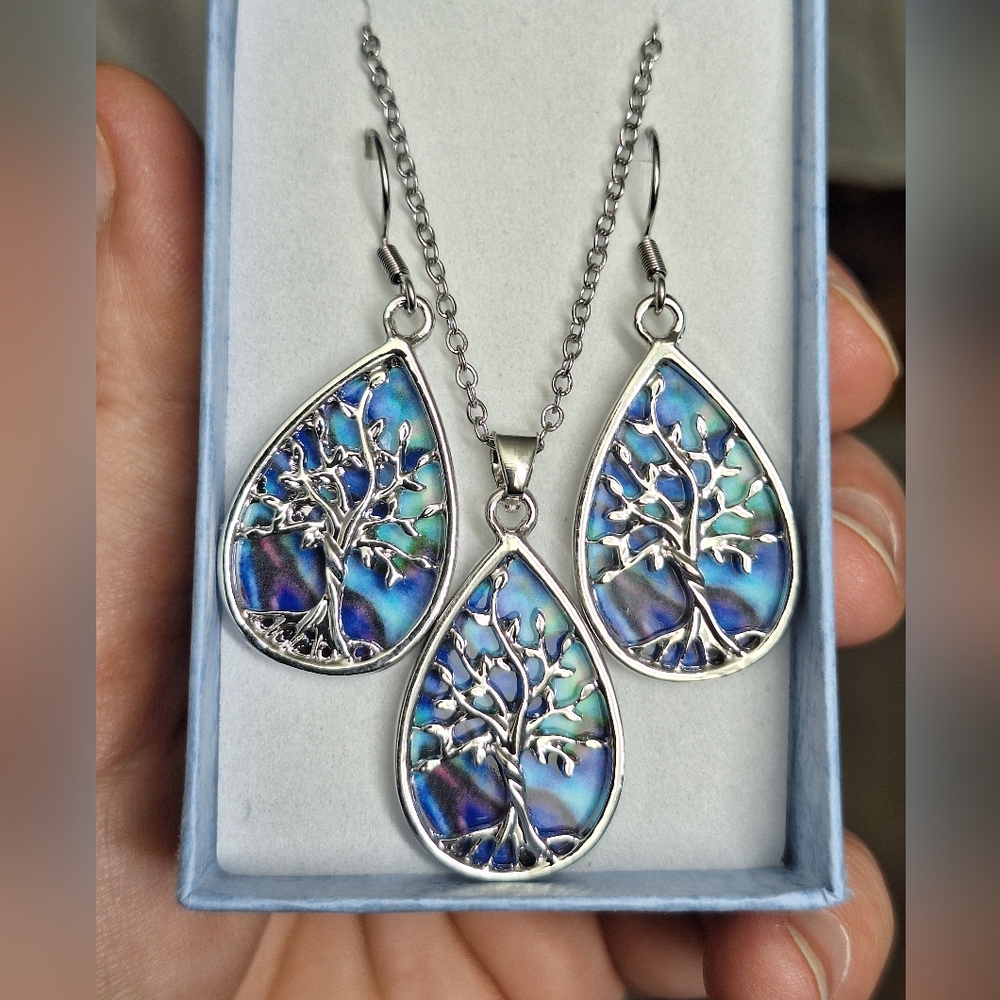 3pc tree of life jewelry set